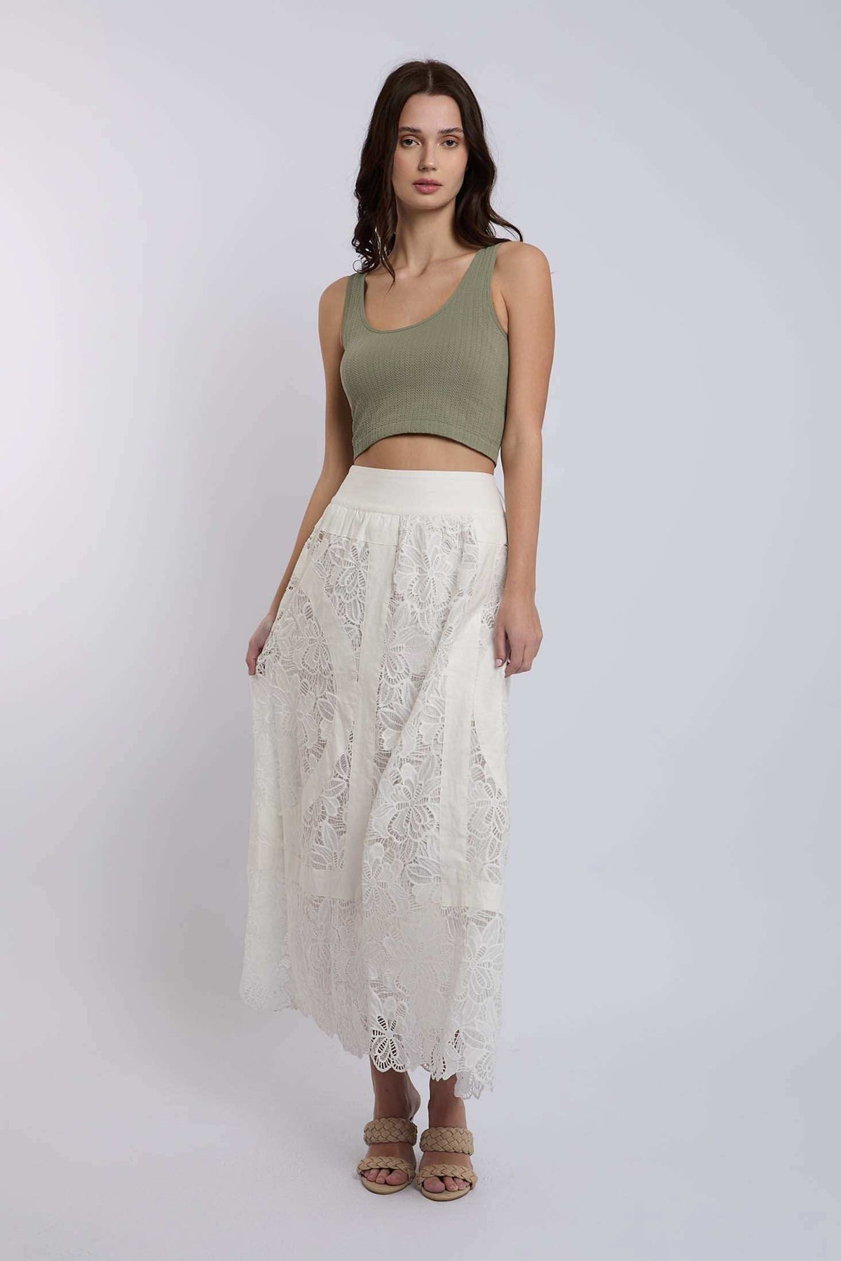 Women Regular Fit Skirt - White
