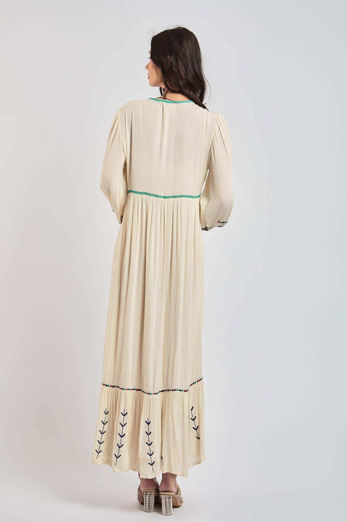 فستان نسائي عادي - بني