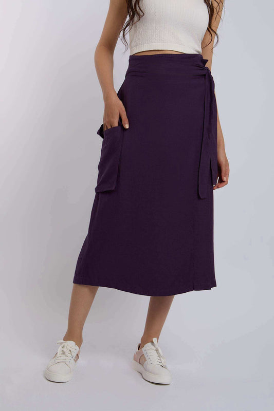 Women Regular Fit Skirt - Blue