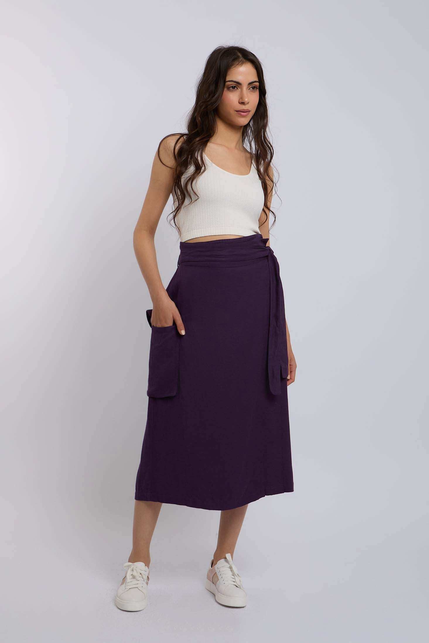 Women Regular Fit Skirt - Blue