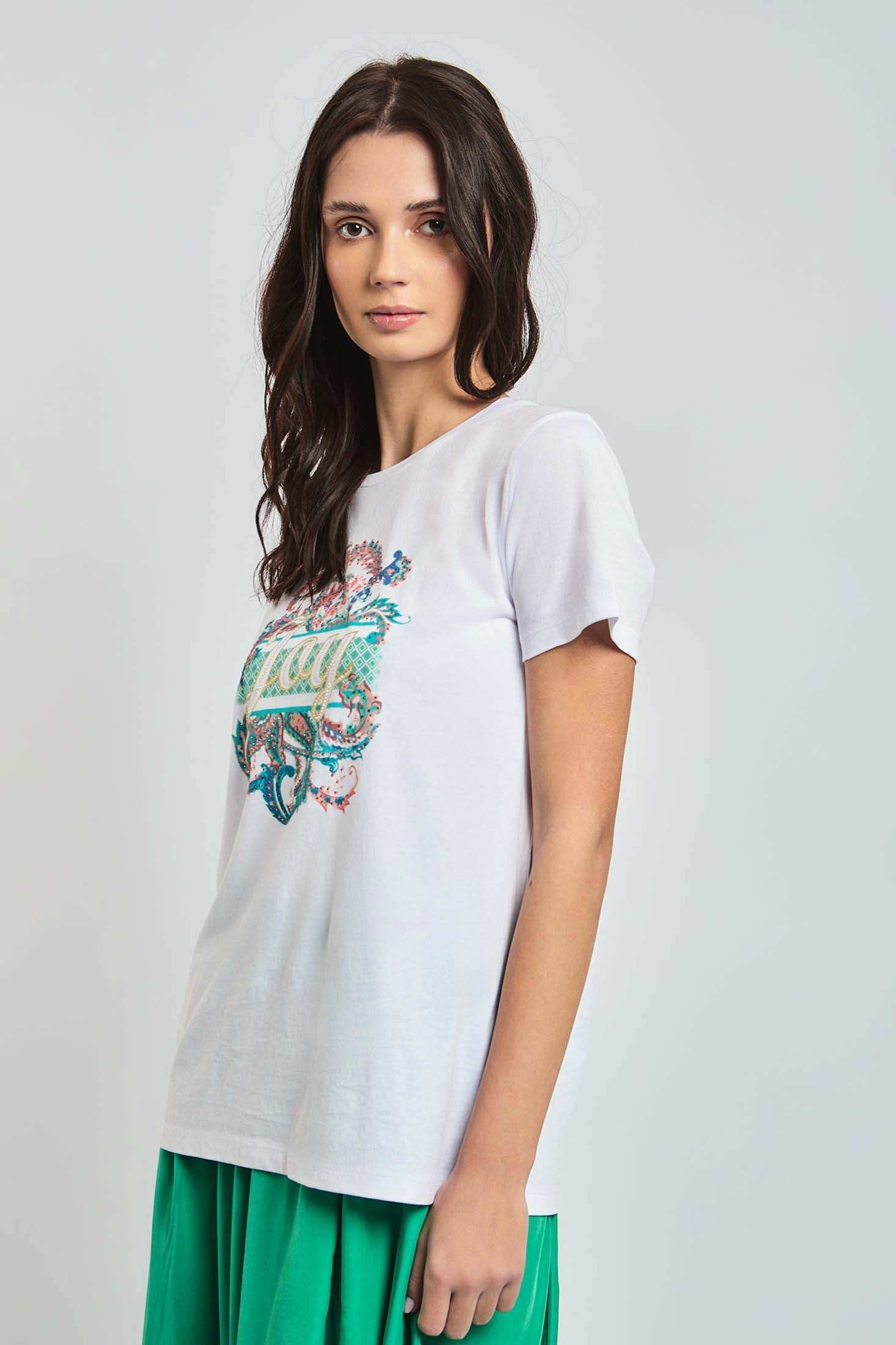 Women Regular Fit T-Shirt - White