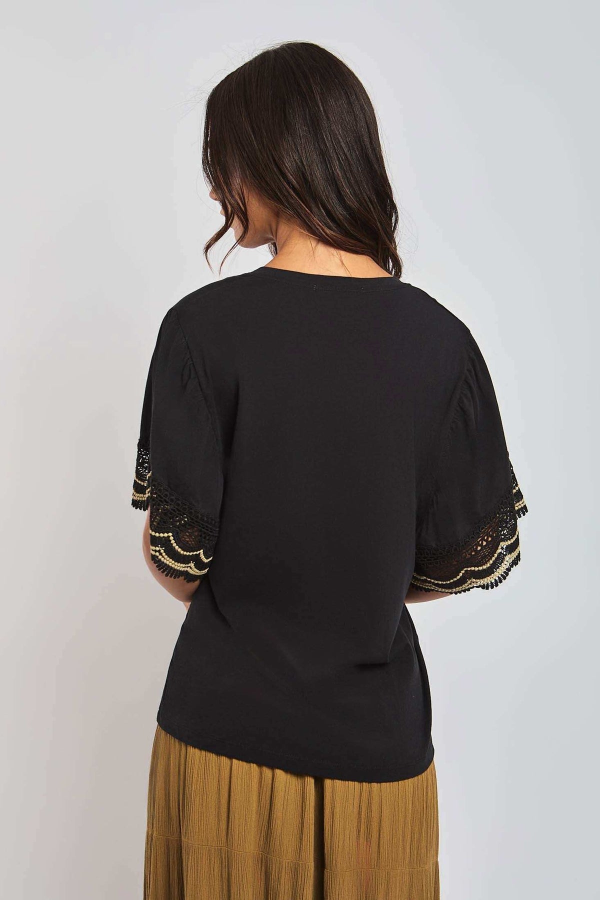 Women Regular Fit T-Shirt - Black