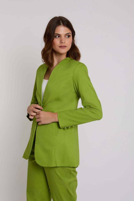 Women Regular Fit Jacket - Green