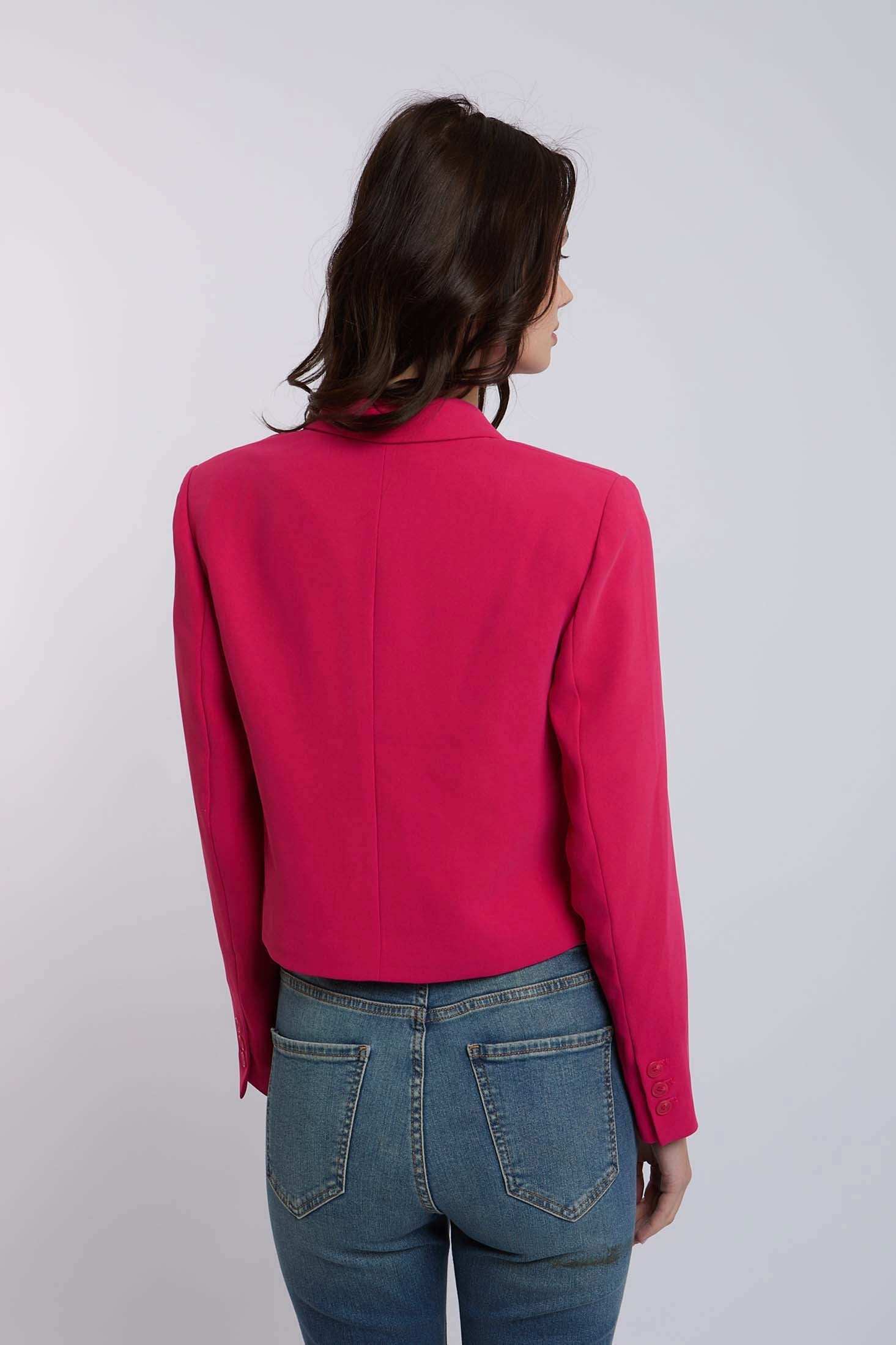 Women Regular Fit Jacket - Pink