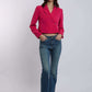Women Regular Fit Jacket - Pink