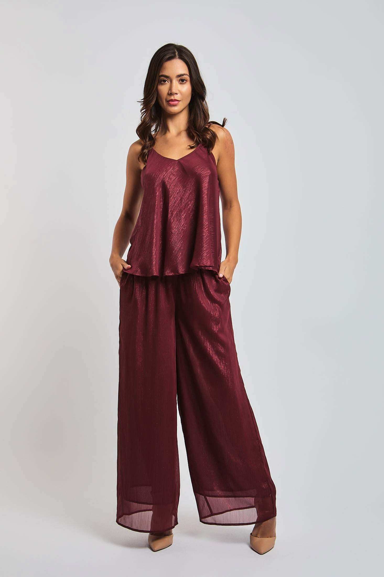 قميص نسائي عادي - بنفسجي