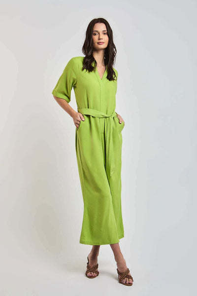 Women Regular Fit Jumpsuit - Green