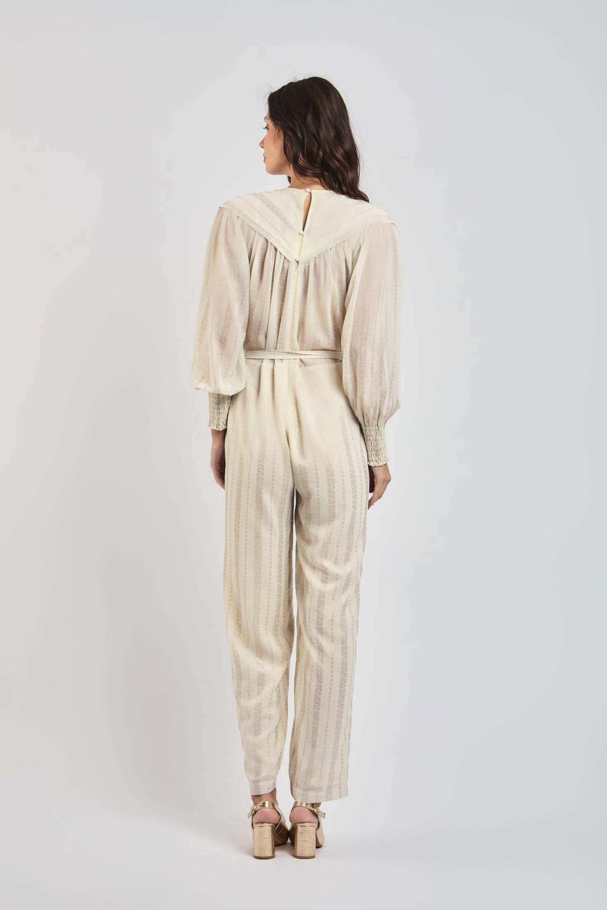 Women Regular Fit Jumpsuit - Off White
