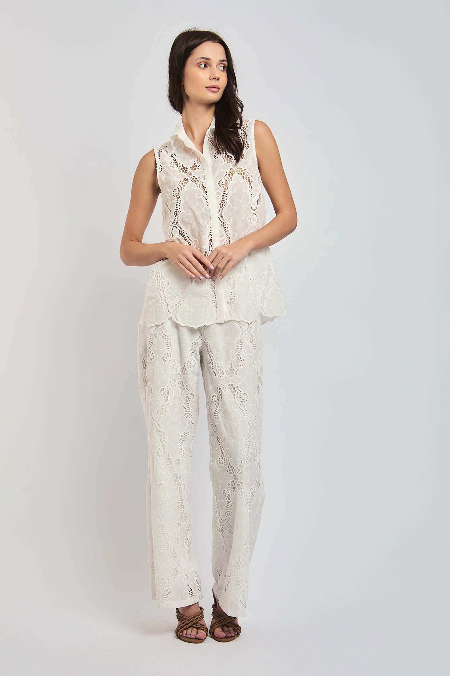 Women Regular Fit Top - White