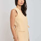 Women Regular Fit Vest - Brown