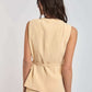Women Regular Fit Vest - Brown