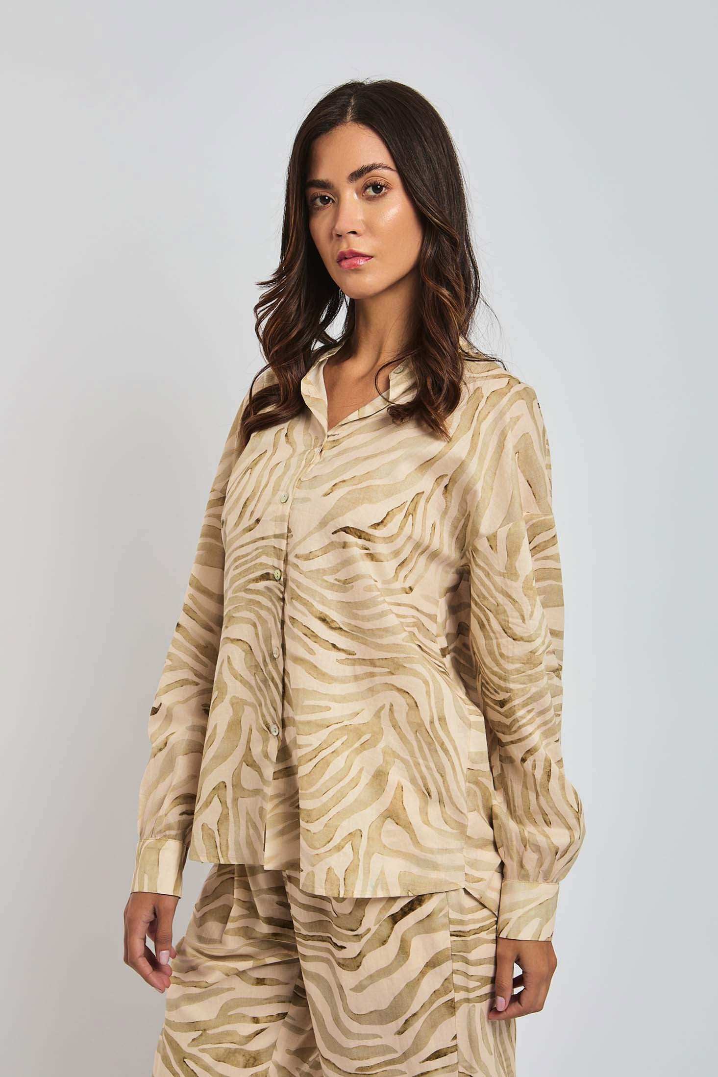 بلوزة نسائية عادية - برتقالية