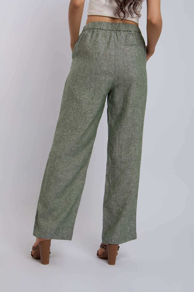 Women Regular Fit Pant - Garden Green