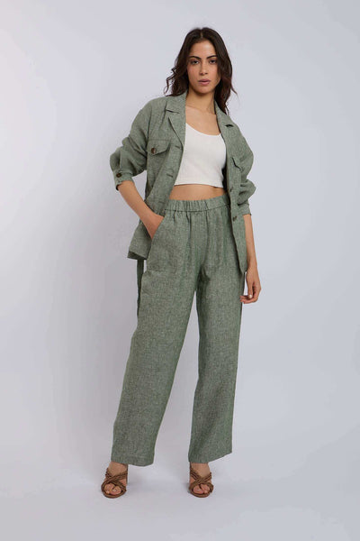 Women Regular Fit Pant - Garden Green