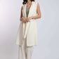 Women Regular Fit Vest - Off White