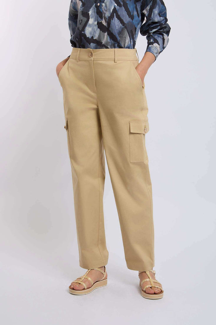 Women Regular Fit Pant - Beige