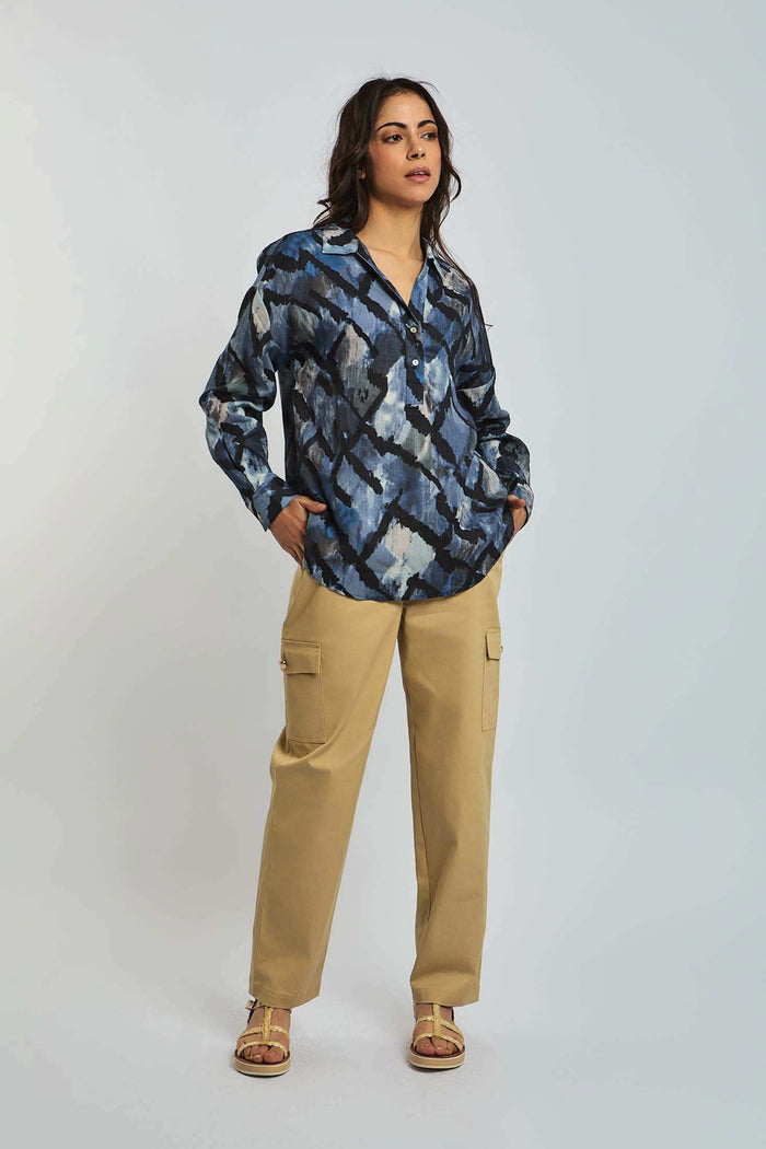 Women Regular Fit Pant - Beige
