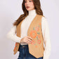 Women Regular Fit Vest Brown