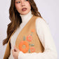 Women Regular Fit Vest Brown