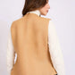 Women Regular Fit Vest Brown