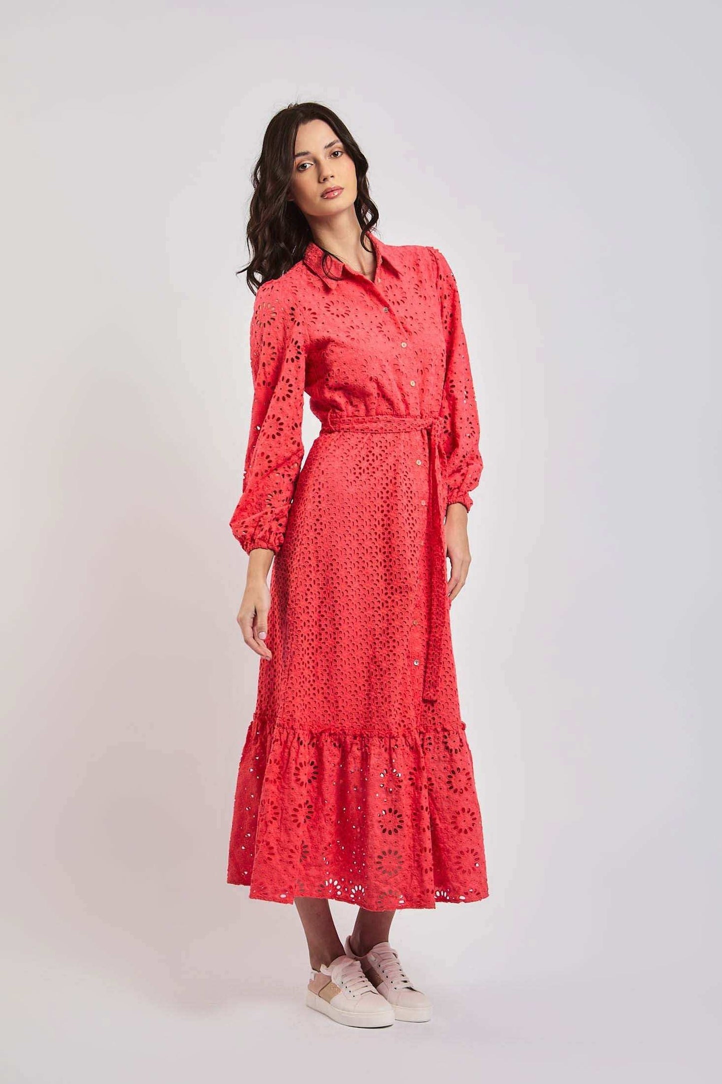Women Regular Fit Dress - Printed Red