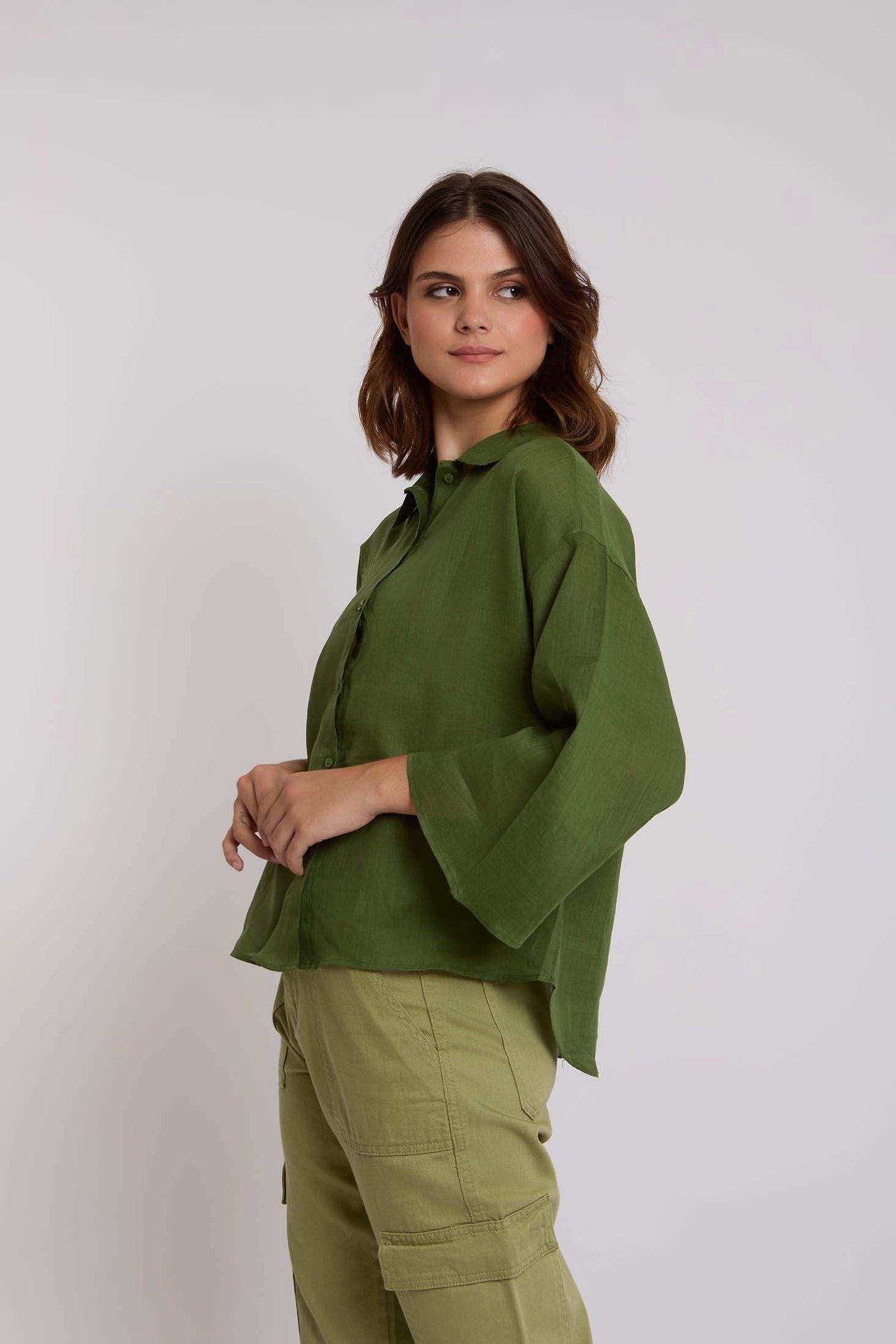 Women Regular Fit Blouse - Garden Green