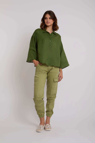 Women Regular Fit Blouse - Garden Green