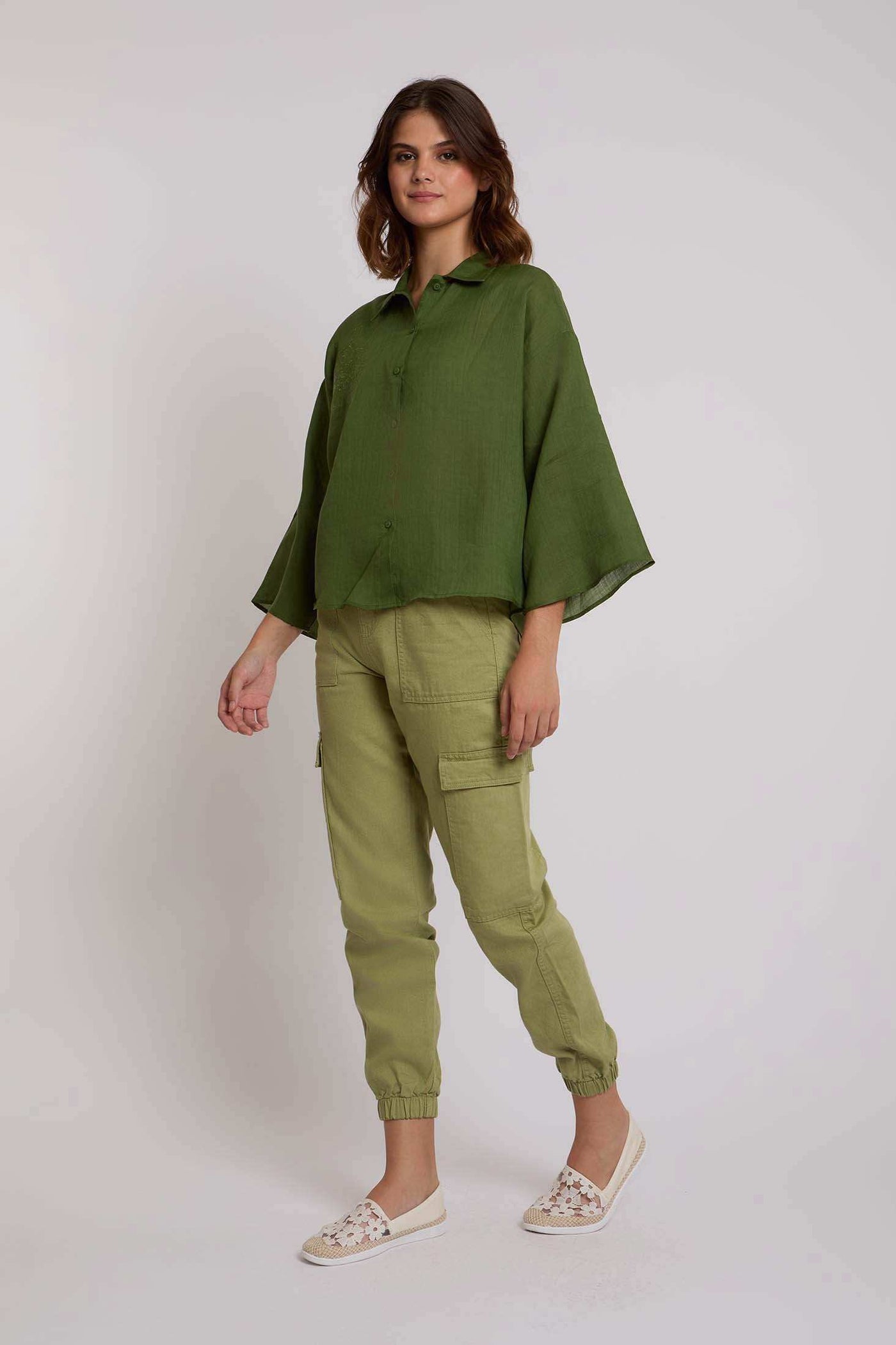 Women Regular Fit Blouse - Garden Green