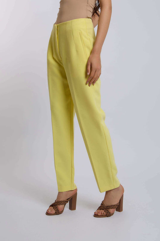 Women Regular Fit Pant - Yellow