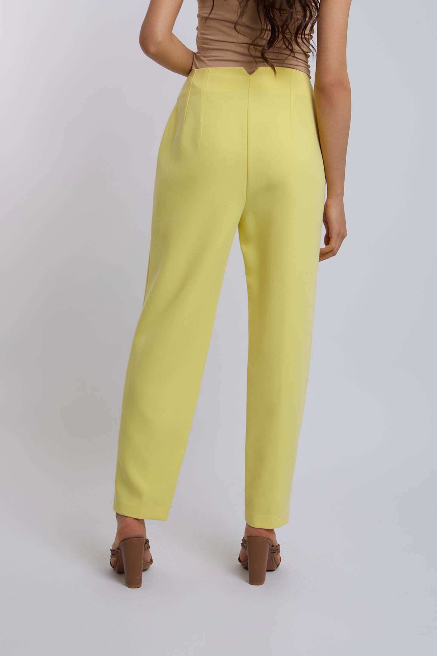 Women Regular Fit Pant - Yellow
