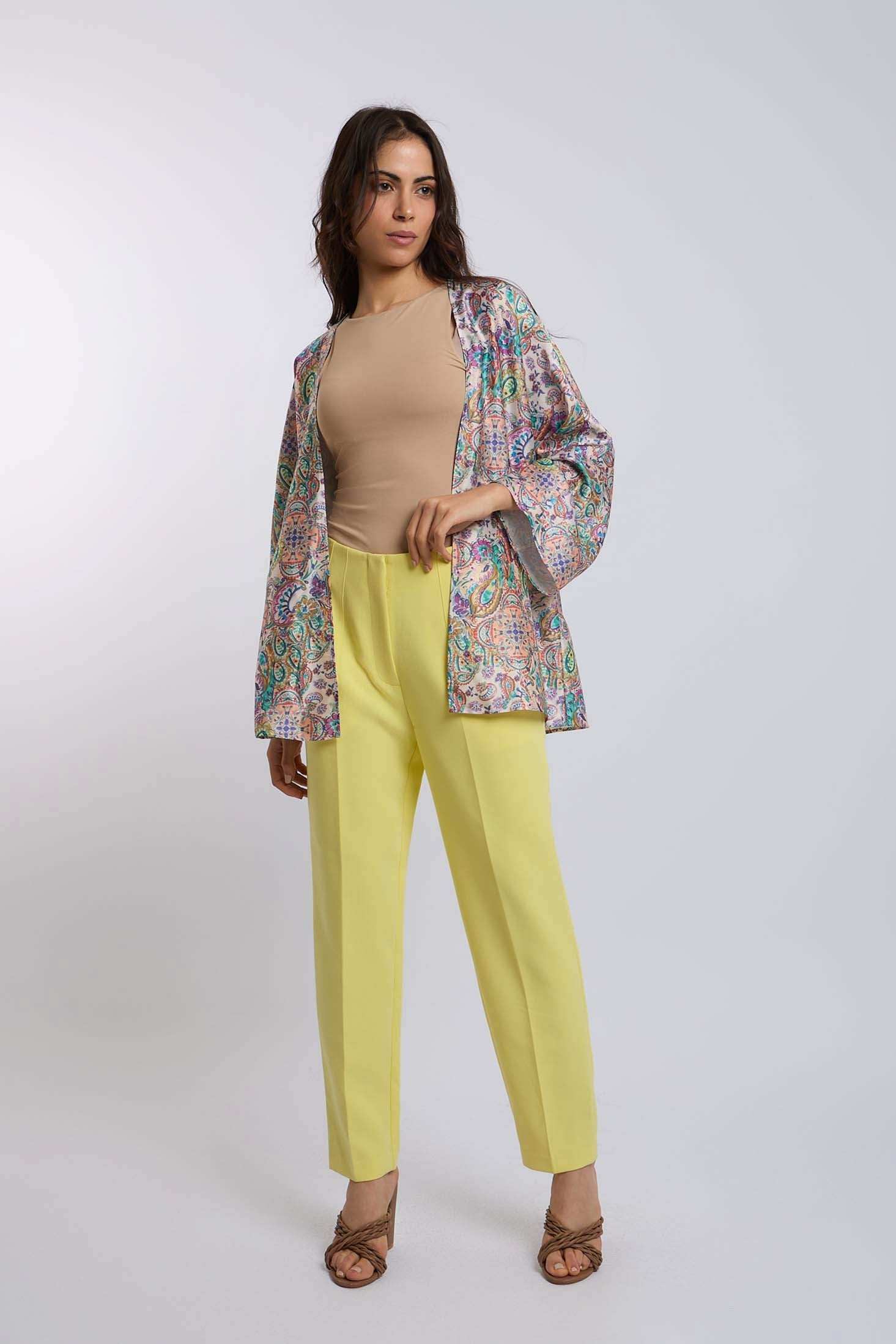 Women Regular Fit Pant - Yellow