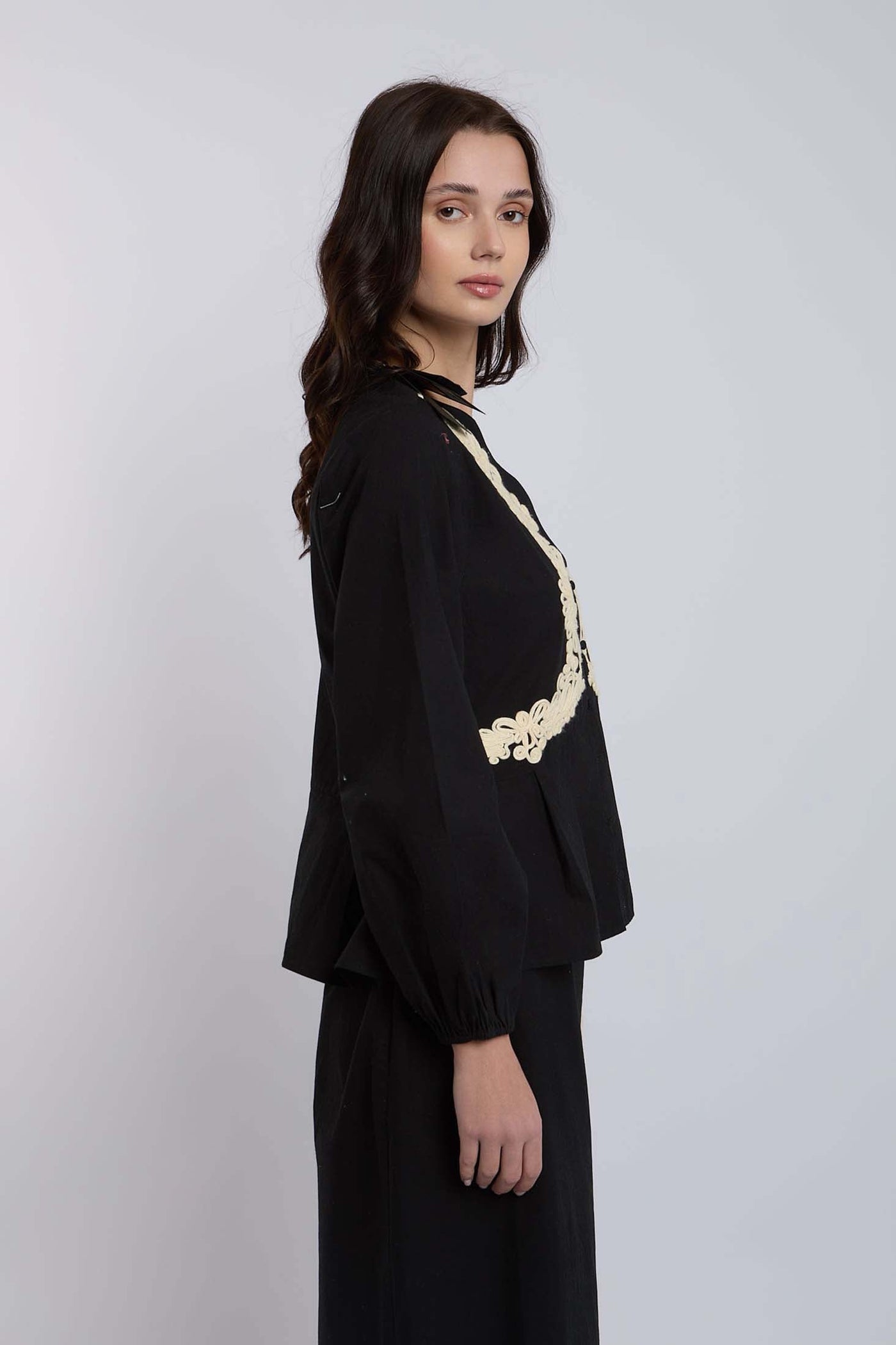 Women Regular Fit Blouse - Black