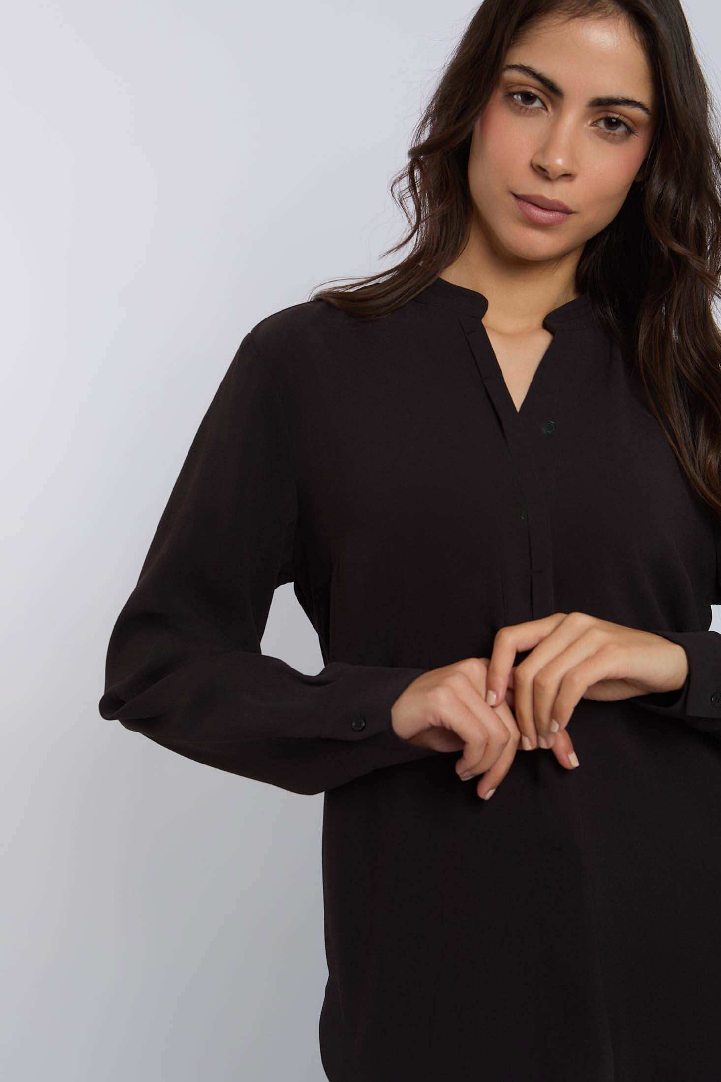 Women Regular Fit Blouse - Black