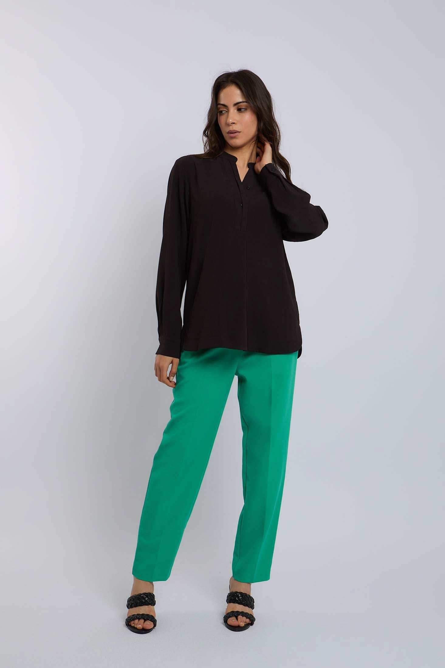 Women Regular Fit Blouse - Black