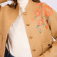 Women Regular Fit Jacket Brown