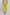 Back view of woman wearing yellow embroidered straight-leg pants, clear block heels