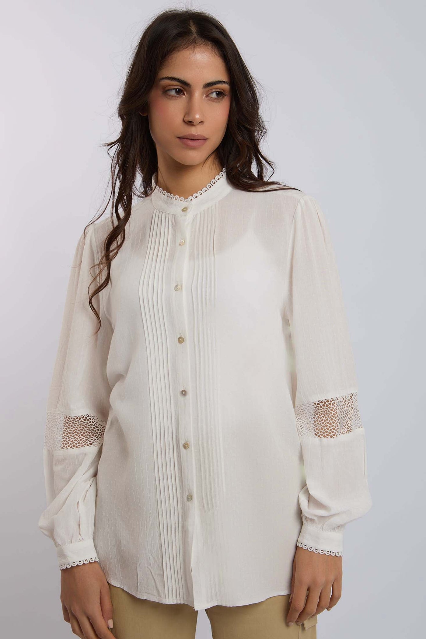 Women Regular Fit Blouse - Off White