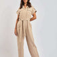 Women Regular Fit Jumpsuit - Brown