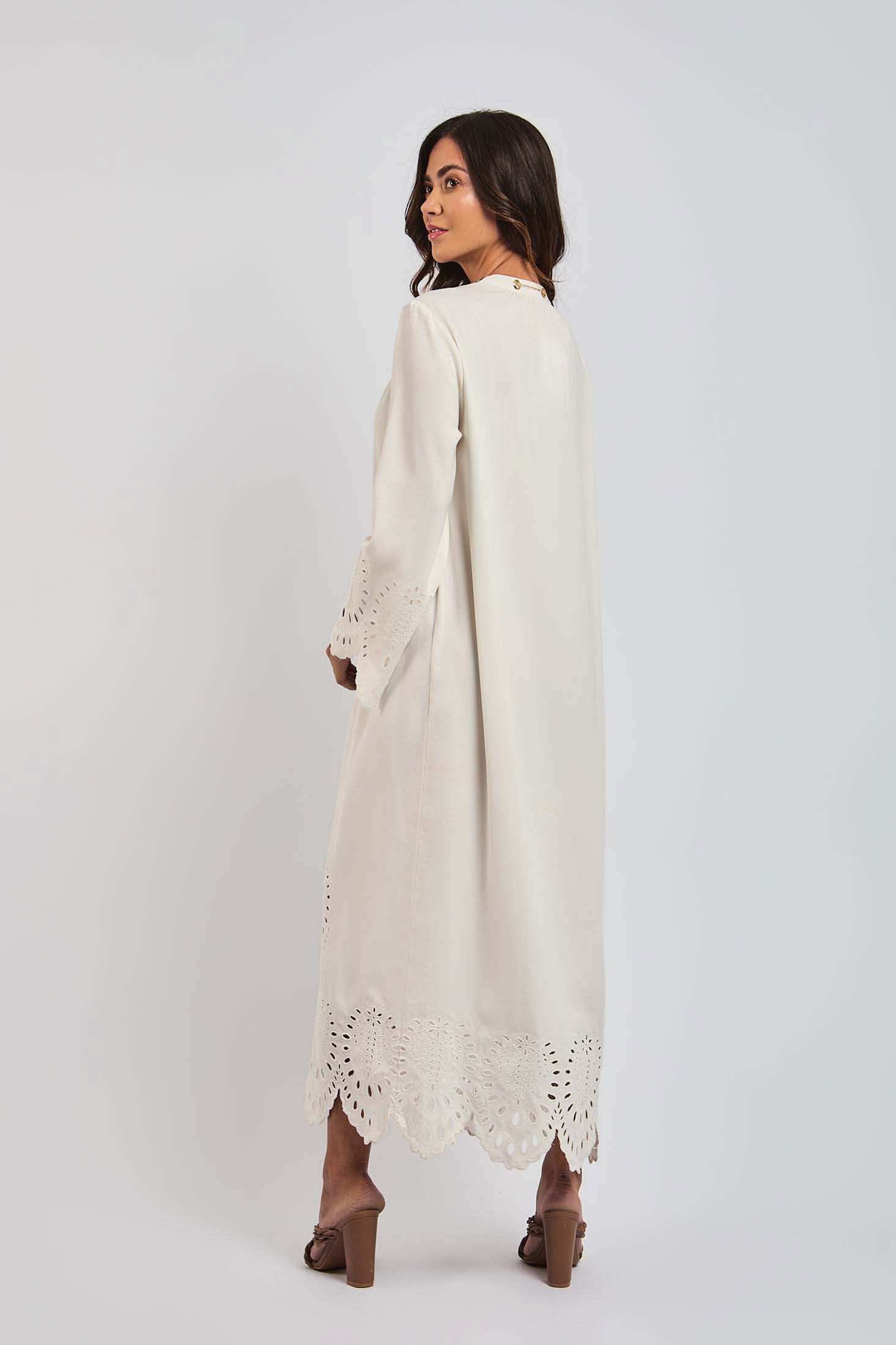 Women Regular Fit Kaftan - White