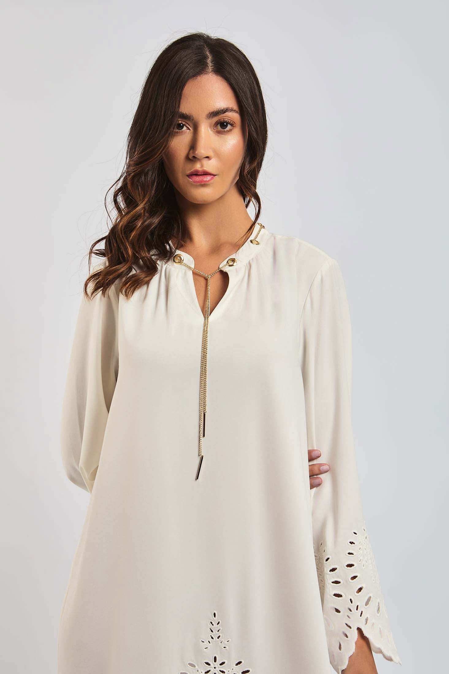 Women Regular Fit Kaftan - White