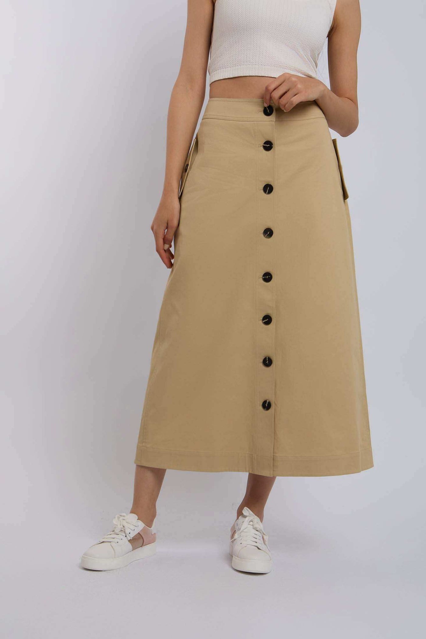 Women Regular Fit Skirt - Brown