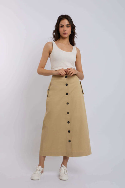 Women Regular Fit Skirt - Brown