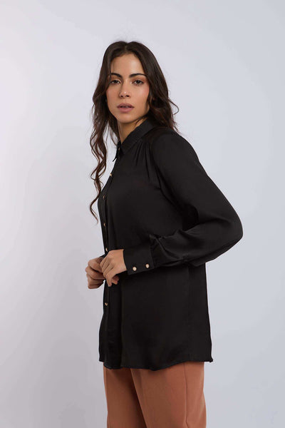 Women Regular Fit Blouse - Black