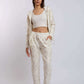 Women Regular Fit Sweat Pant - Off White