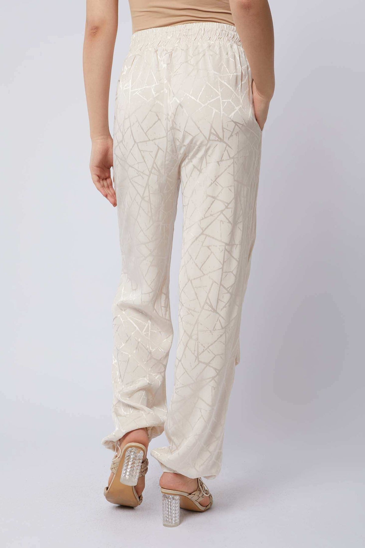 Women Regular Fit Sweat Pant - Pale Off White