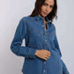 Women Regular Fit Blouse - Medium Blue