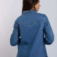 Women Regular Fit Blouse - Medium Blue