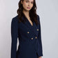 Women Regular Fit Blazer - Navy Dark Blue