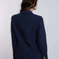 Women Regular Fit Blazer - Navy Dark Blue