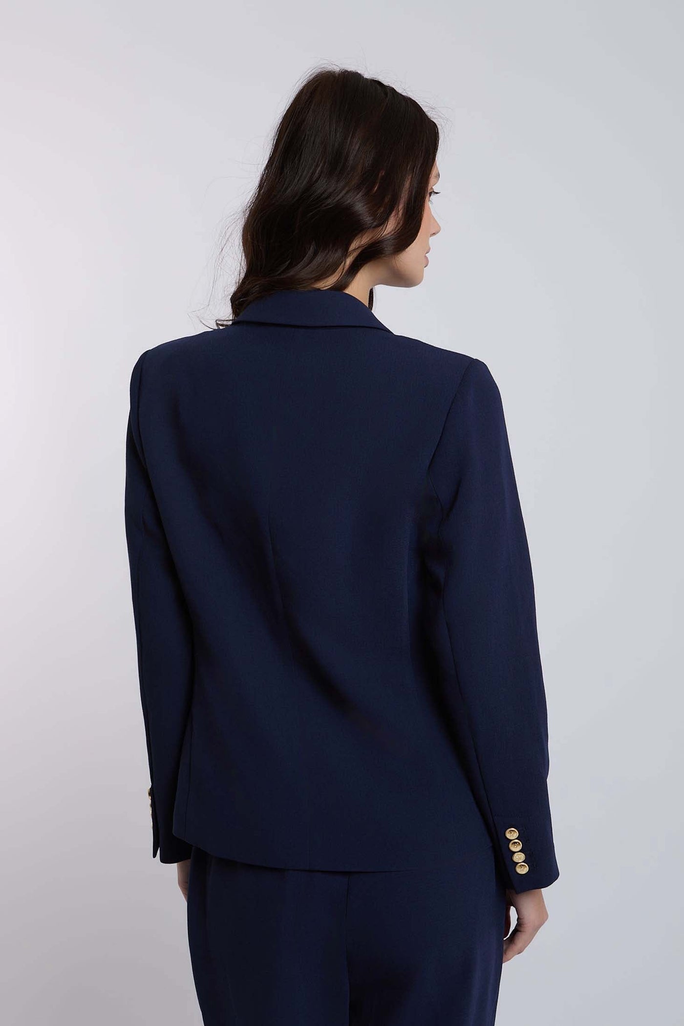 Women Regular Fit Blazer - Navy Dark Blue